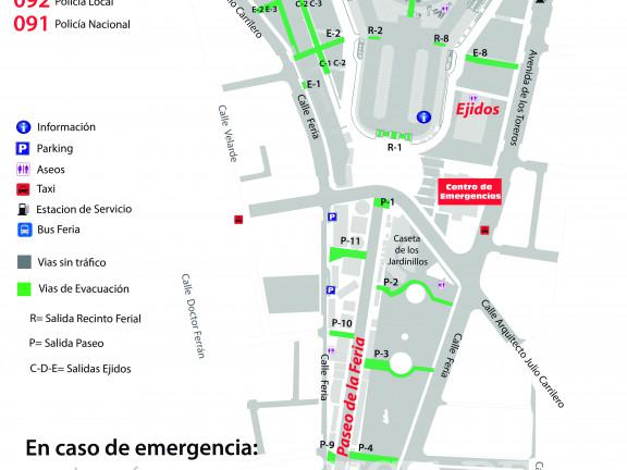 Mapa de Emergencias de la Feria de Albacete