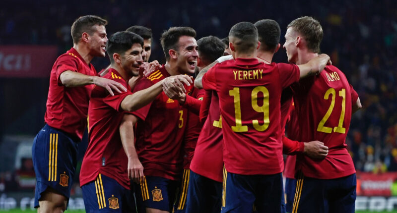 Selección Española de Fútbol en barcelona / Foto compartida en redes sociales por Sefutbol