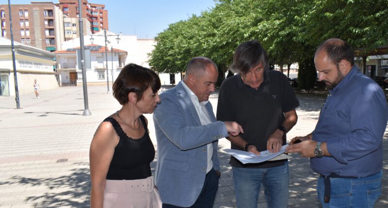 El Ayuntamiento de Albacete inicia las actuaciones de remodelación del paisajismo de la Plaza de los Depósitos del Sol