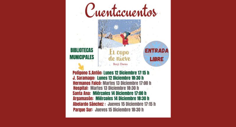 CUENTOS DE NAVIDAD EN LAS BIBLIOTECAS MUNICIPALES
