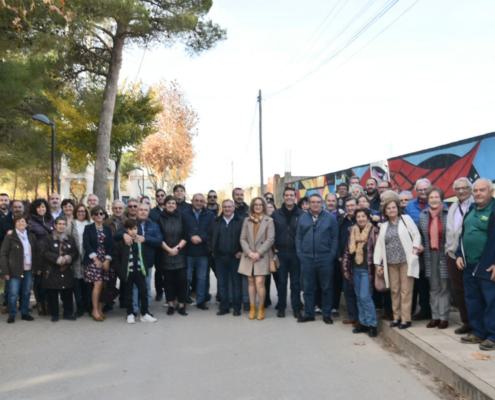 La Diputación de Albacete y el Ayuntamiento de Villamalea rinden homenaje al movimiento cooperativo local con un mural conmemorativo de su 75 aniversario