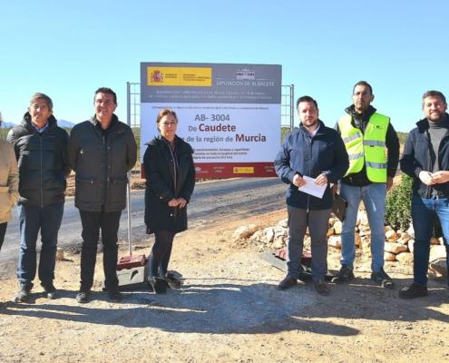 Las obras de mejora de la AB-3004, en Caudete, avanzan a buen ritmo, impulsadas por la Diputación y el Gobierno de España con una inversión de 467.000 €
